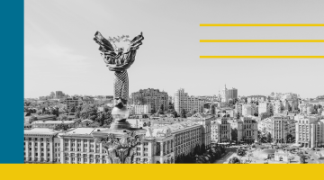 Statue on Maidan in Kyiv.